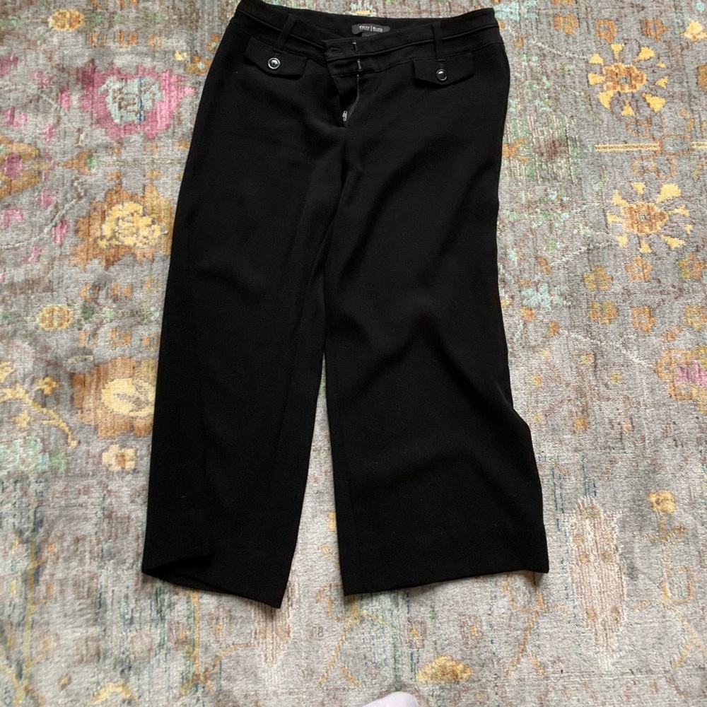 White House Black Market cropped wide leg pants